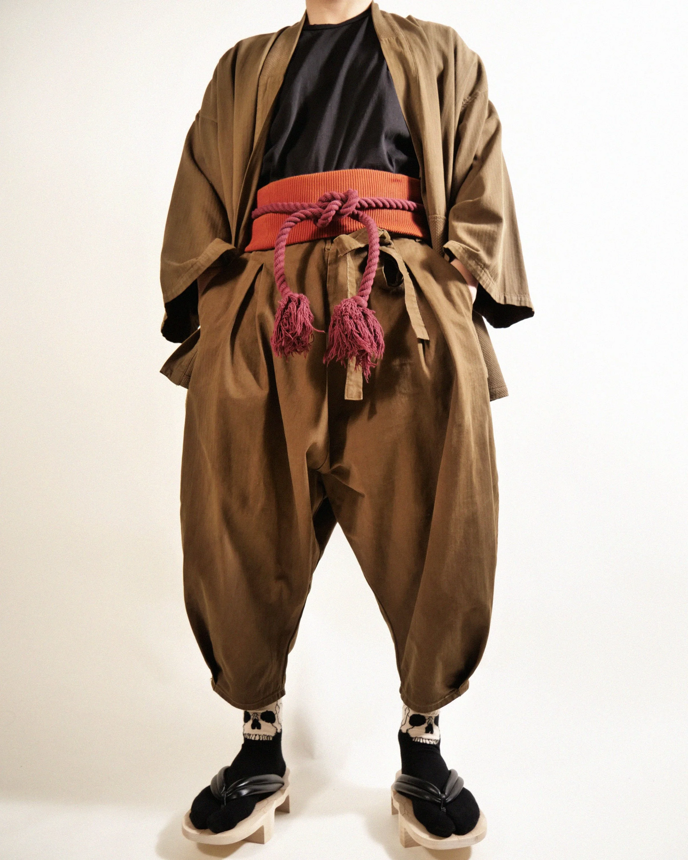 パンツ Hurunosuke__|__ ZOUHIKI - HB - OLIVE | Prospective Flow | Japanese Fashion for Men